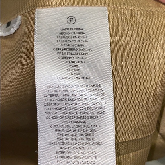 Michael Kors Camel Wool Pea Coat size Small - Picture 7 of 11